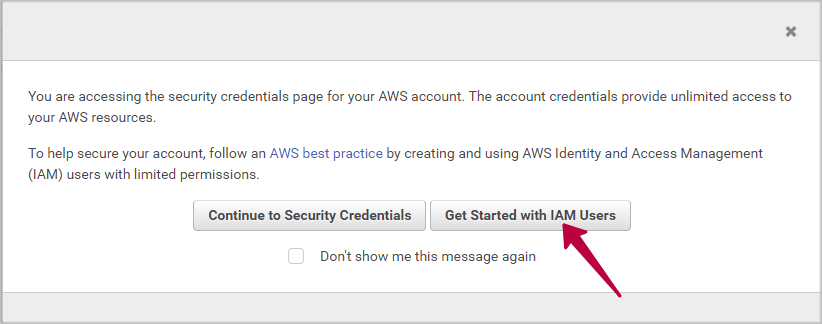 AWS security credentials