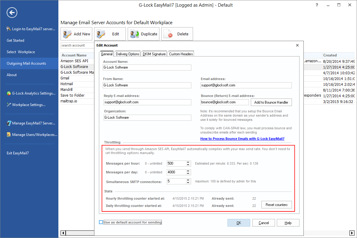 Throttle Email Sending to Ensure Delivery