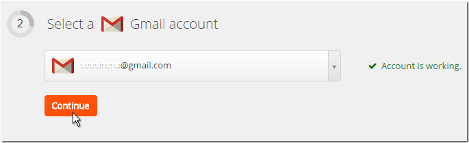 Choose account