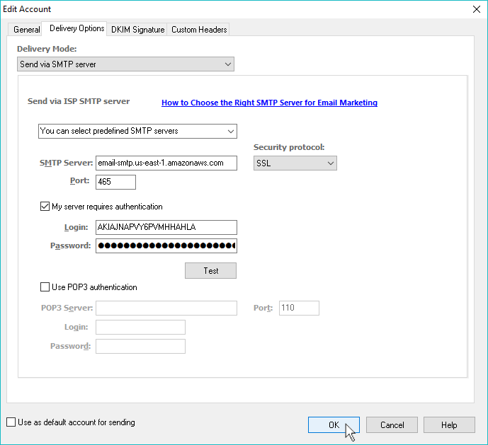 How To Use Amazon Ses Smtp Server To Send Emails G Lock Easymail7