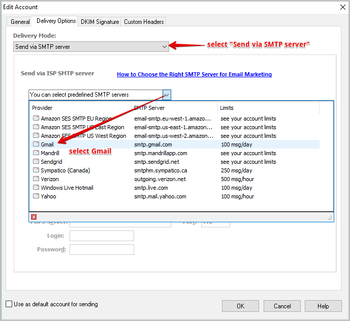 How to Use Gmail's SMTP Settings in EasyMail7