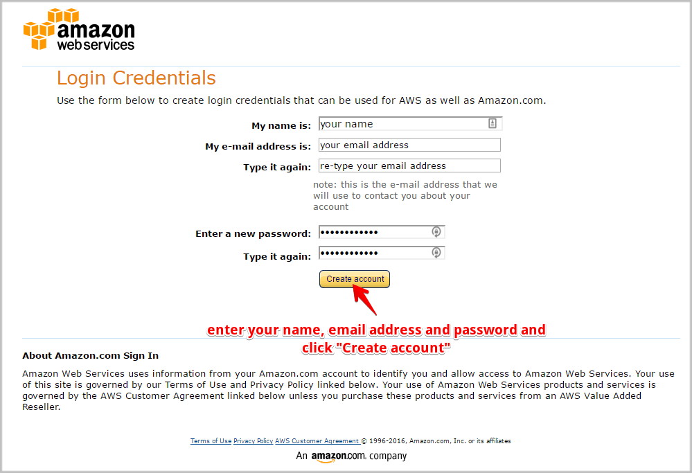How to send an email – Web Services (AWS)