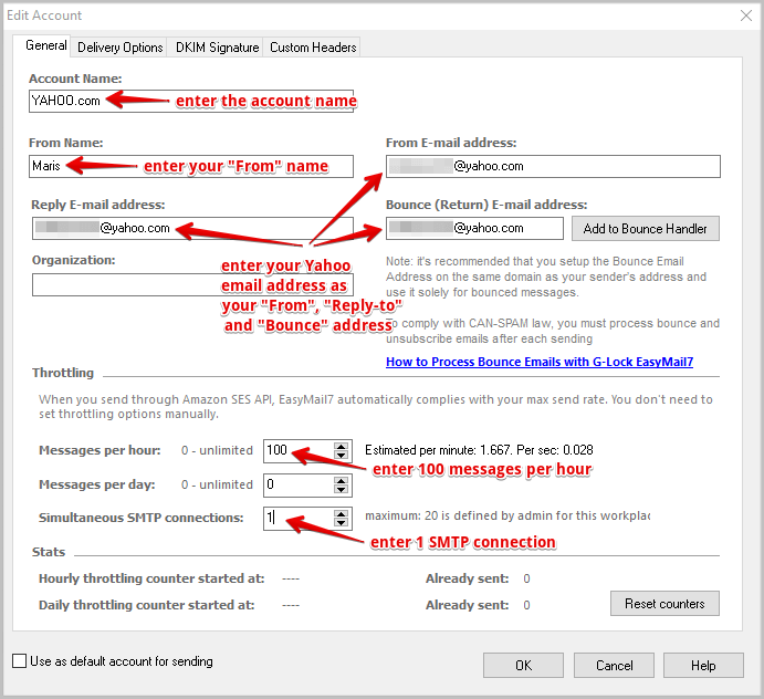 yahoo smtp port ssl password failing intuit quickbooks 2015